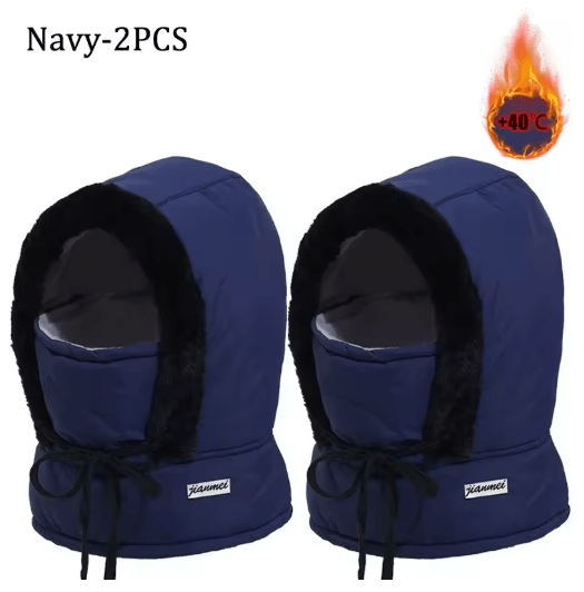 Cold Weather Thermal Balaclava Scarf Windproof Plush Hood Ski Face Mask