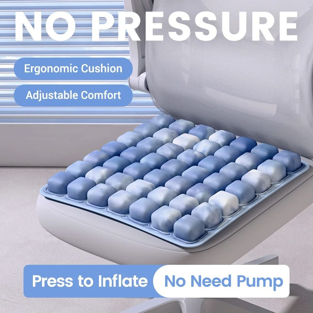 3D Inflatable Ergonomic Chair Cushion for Long Sitting Car Office Relief