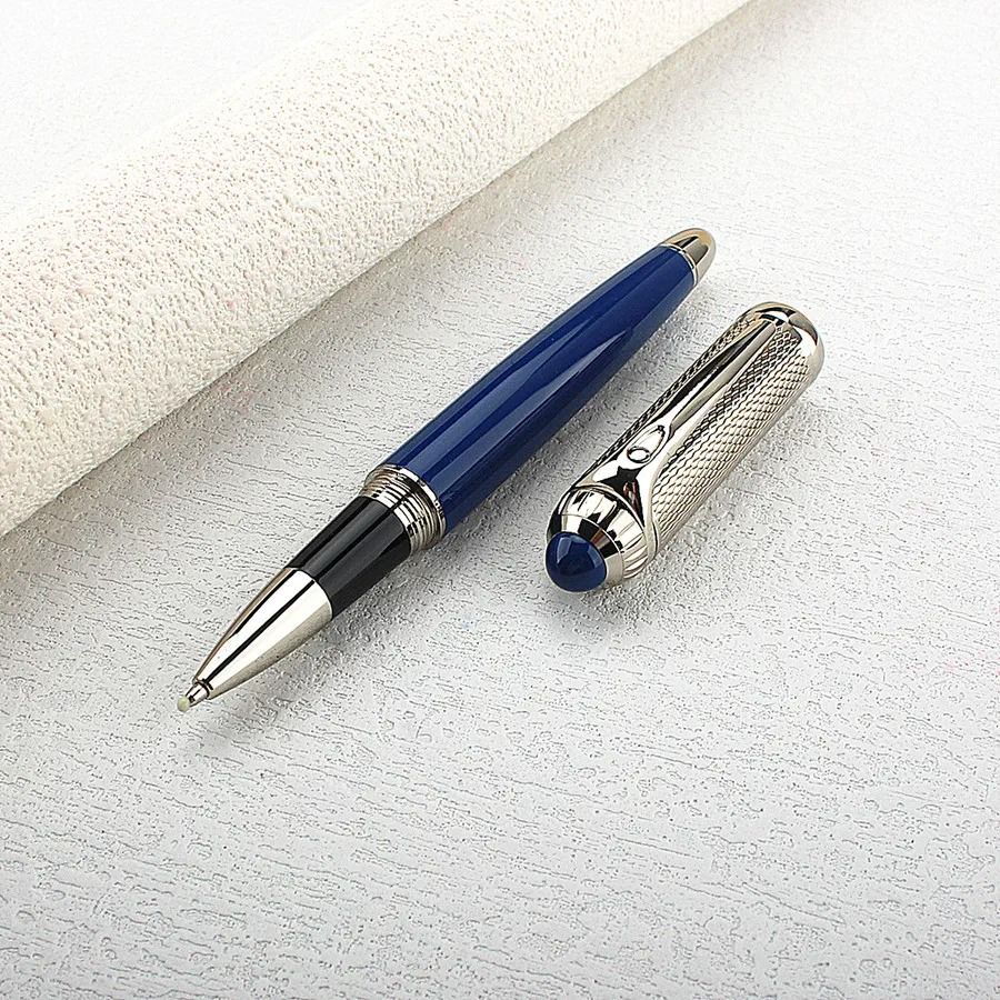 ExecutivePro Luxury Rollerball Pen Metal Business Writing Pen Blue Ink Office Gift Pen