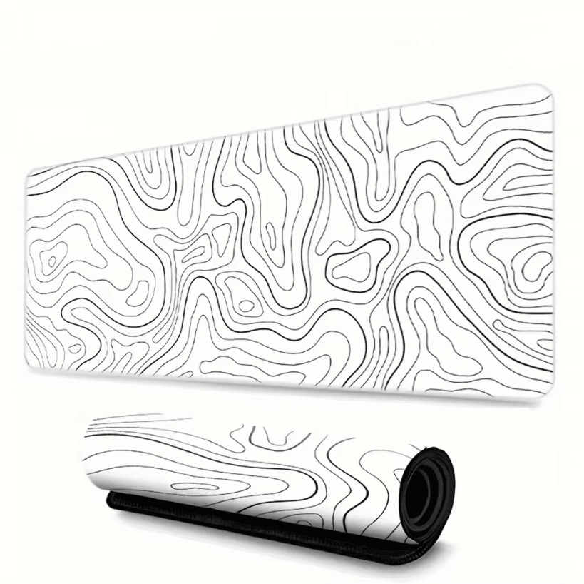 Extended Desk Mouse Pad with Stitched Edges and Non Slip Rubber Base for Desk and Gaming