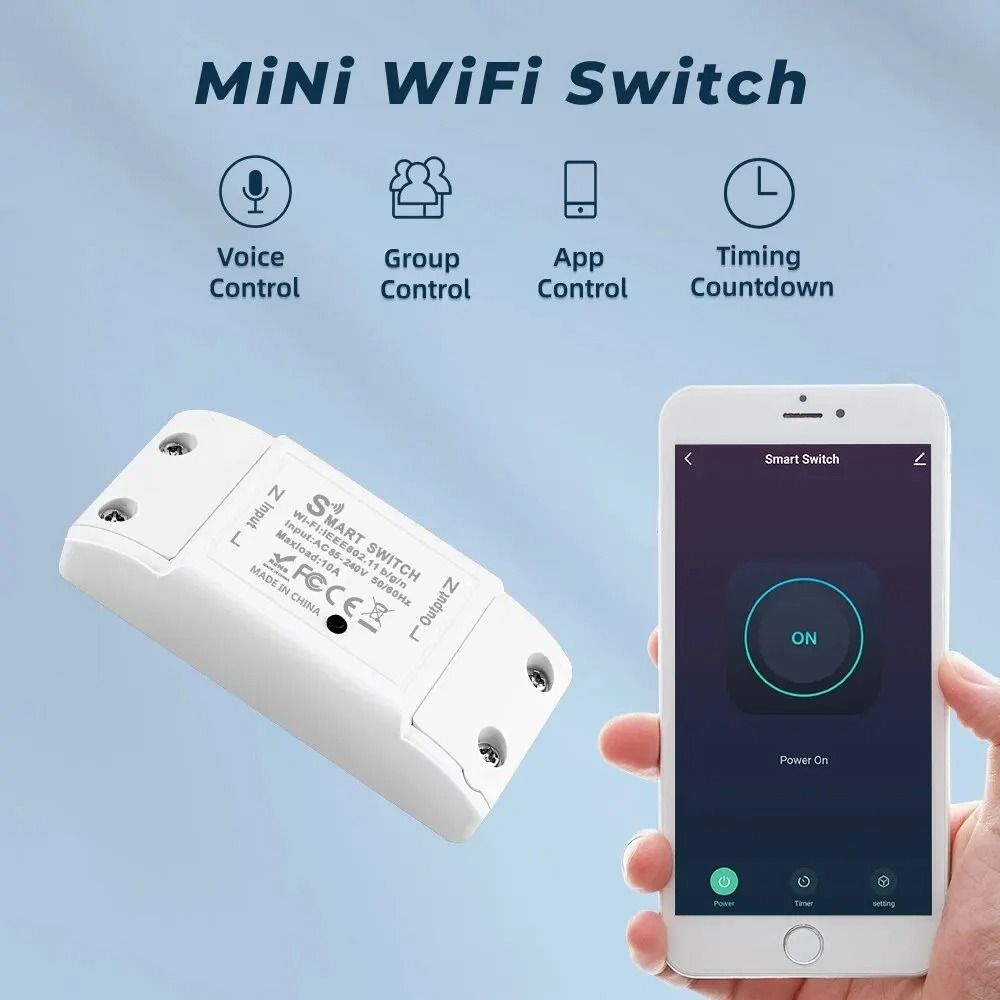 Smart WiFi Remote Switch Module for DIY Home Automation