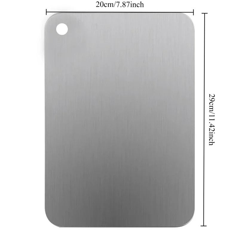 Stainless Steel Cutting Board Antibacterial Kitchen Prep Board