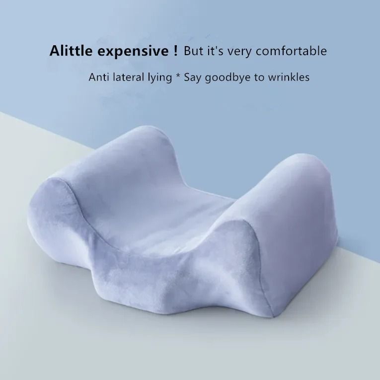 Orthopedic Beauty Pillow With Memory Foam And Anti-Wrinkle Design
