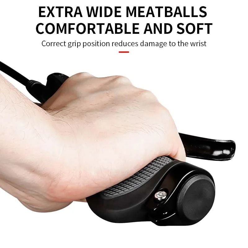 Silicone Anti-Slip Ergonomic Bicycle Handlebar Grips for Comfort and Shock Absorption