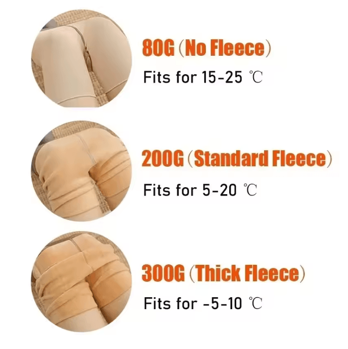 Womens Thermal Tights Warm Translucent High Waist Leggings