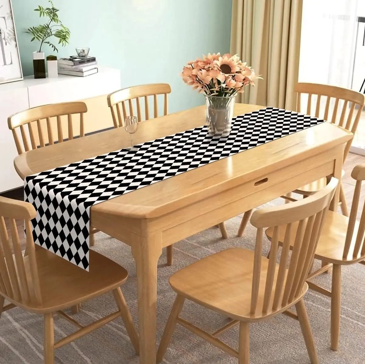 Classic Buffalo Plaid Linen Table Runner for Farmhouse Dining & Parties