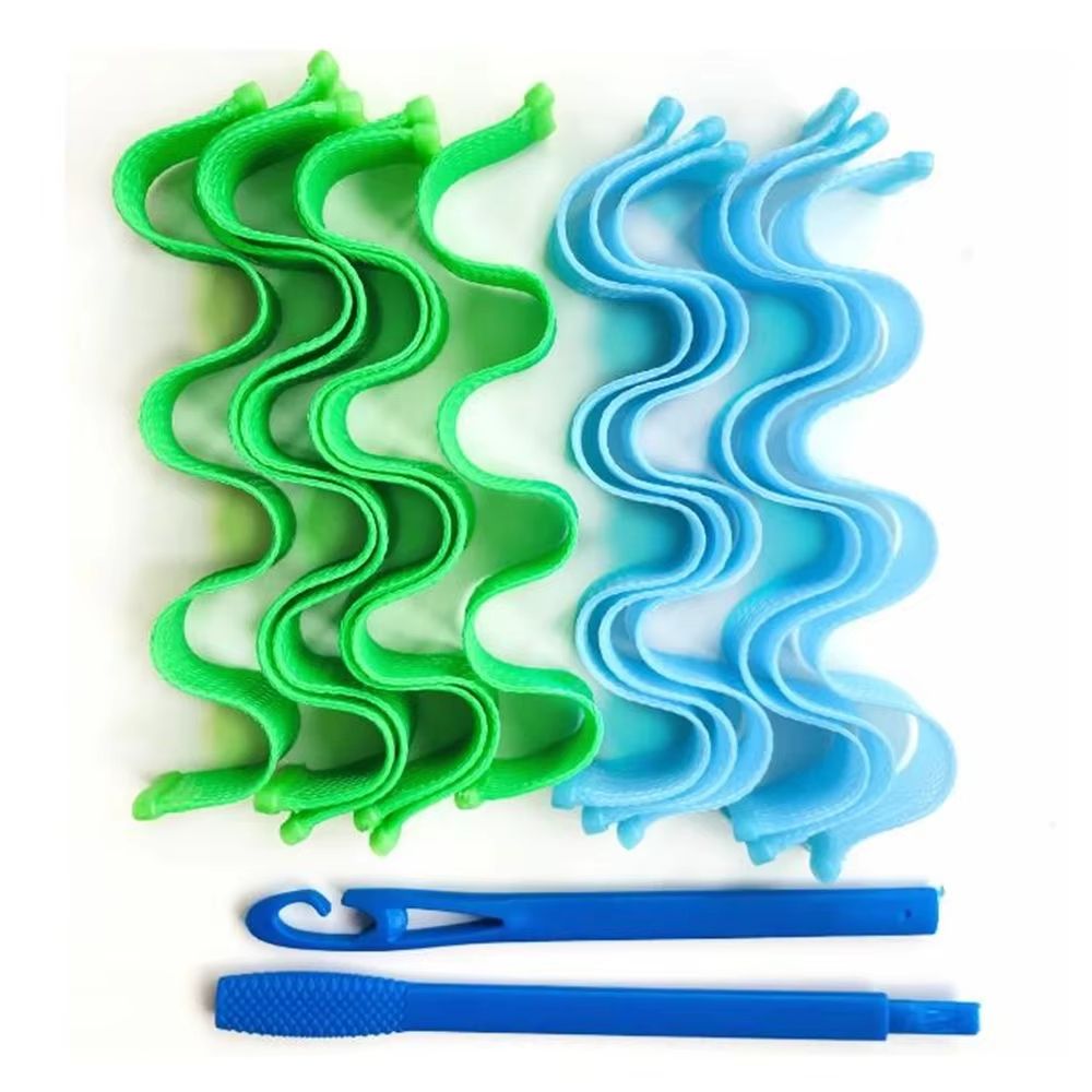12 Piece Heatless Hair Curlers Soft Curling Rod Set