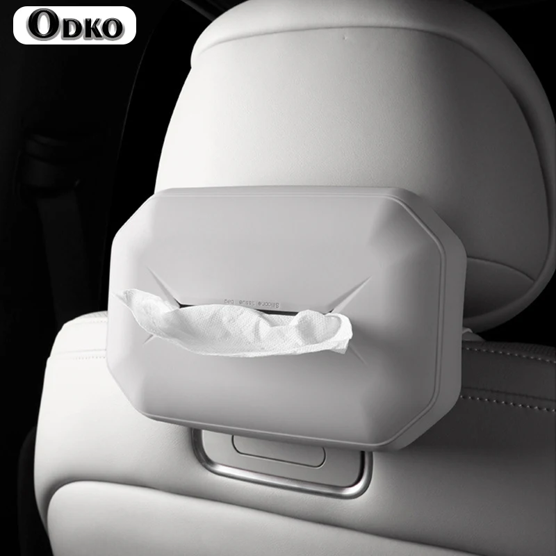 Silicone Car Tissue Box, Hanging Tissue Bag, Essential Car Accessories for Interior Organization