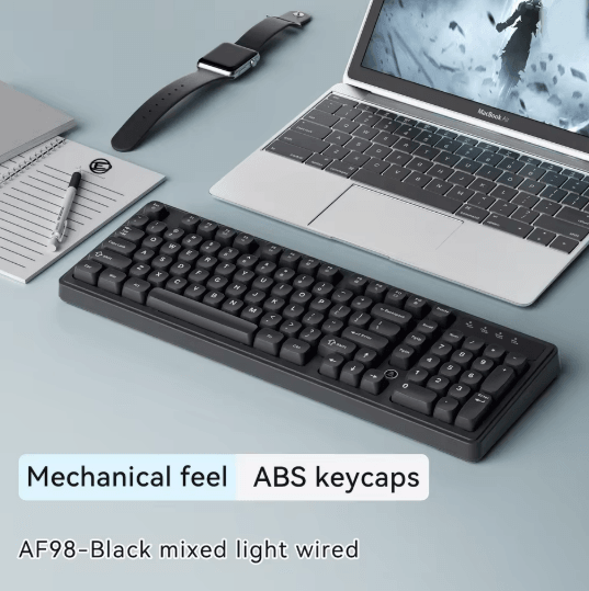 AJAZZ AF98 Wireless RGB Mechanical Feel Keyboard with Three Mode Connectivity