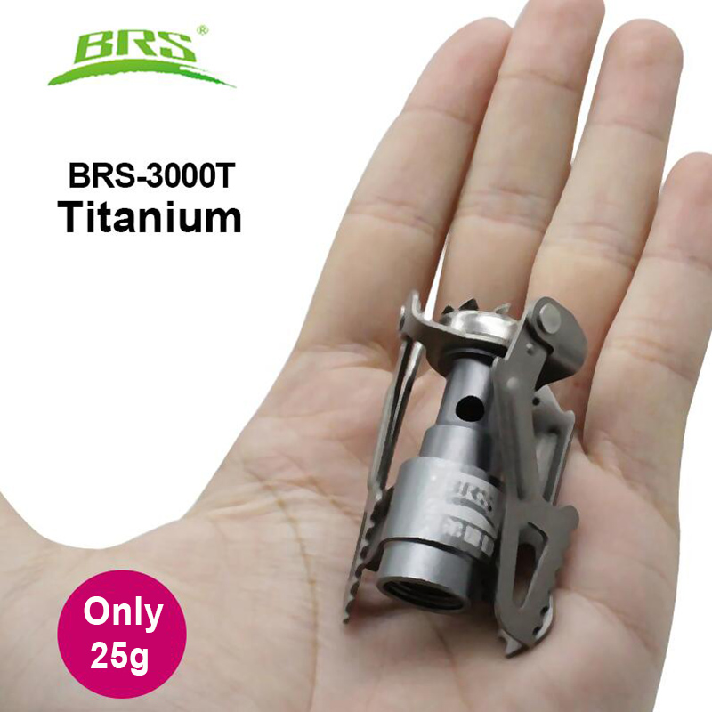 Portable Mini Titanium Outdoor Gas Stove Compact Camping Burner for Survival and Picnic