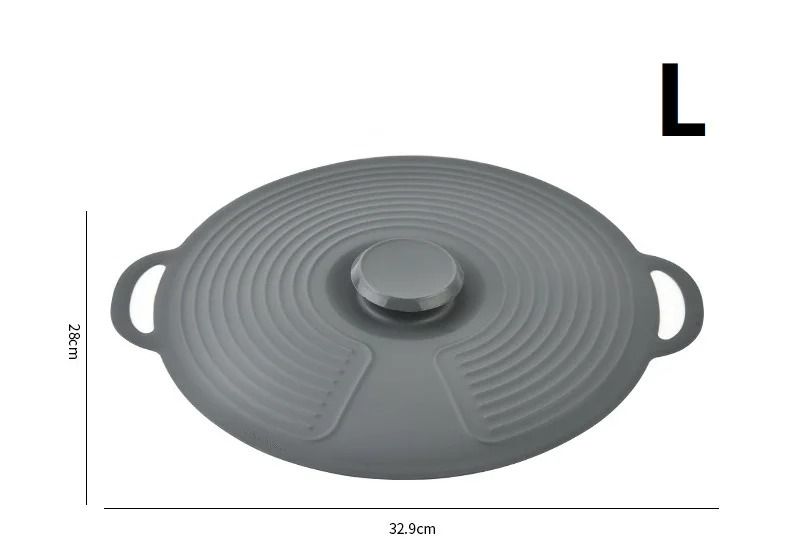 Universal Heat-Resistant Silicone Suction Lids and Microwave Splash Guard