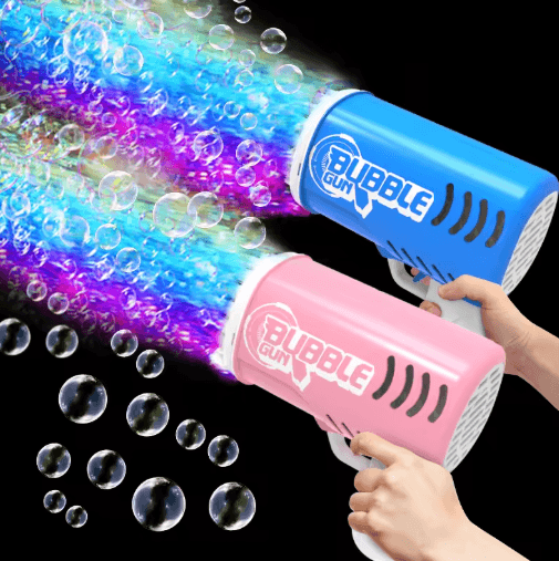 35 Hole Childrens Bubble Gun Battery Free High Output Party Bubble Blaster