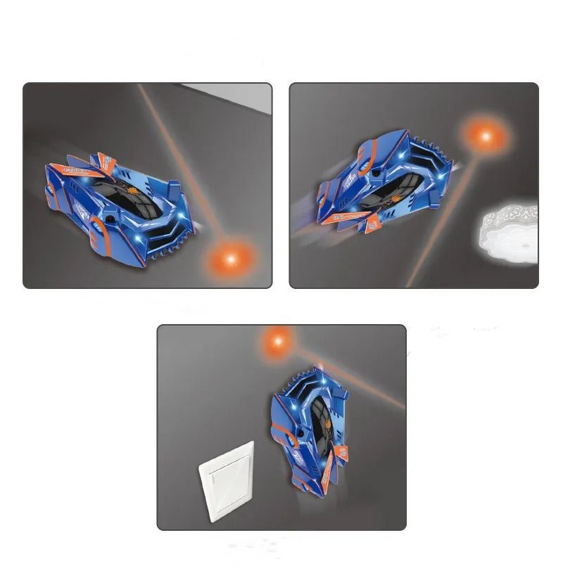 Infrared Laser Controlled Wall Climbing RC Stunt Car