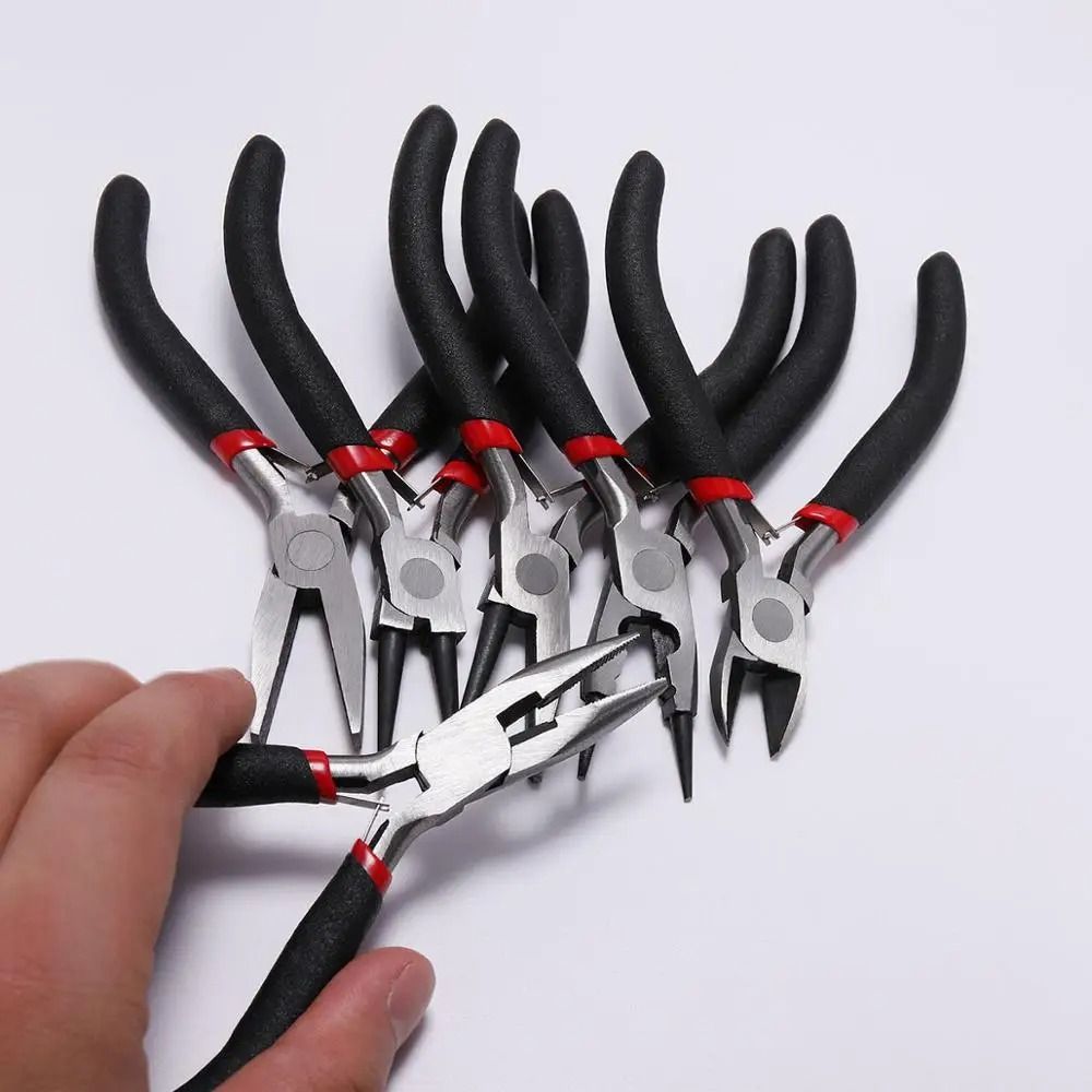 Carbon Hardened Steel Round Nose End Cutting Jewelry Making Pliers Tool