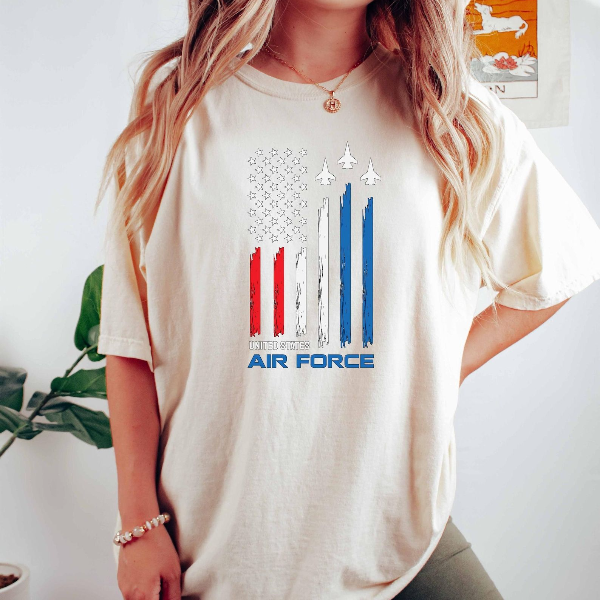 United States Air Force Shirt,Patriotic USA Sweatshirt,Proud American Flag Military Tee, Independence Day Outfit,
