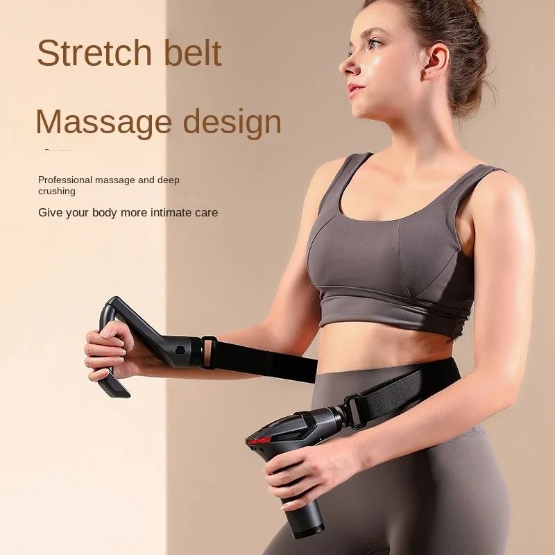 Multifunctional Deep Tissue Long-Handle Massage Gun for Muscle Relaxation