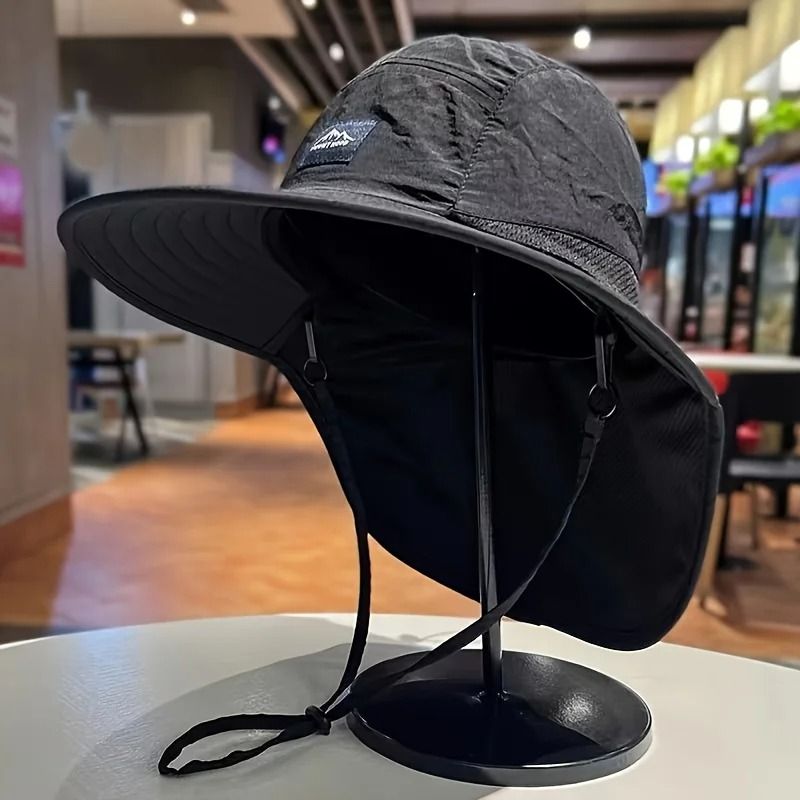 Outdoor Sun Protection Hat with Wide Coverage for Hiking and Camping