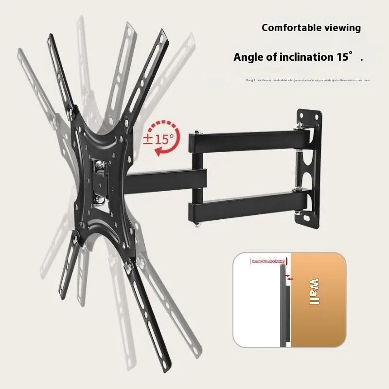 Universal Full Motion Retractable TV Wall Mount