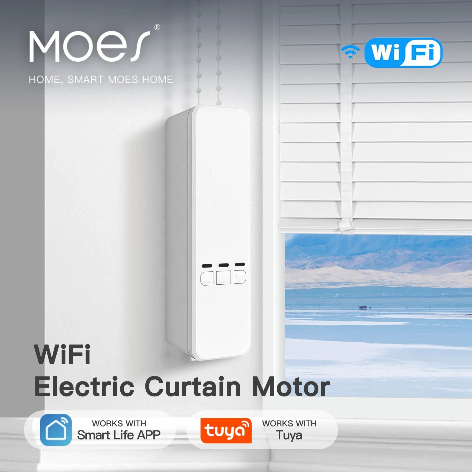 MOES Tuya WiFi Smart Chain Roller Blinds Motor - App & RF Remote Drive Kit