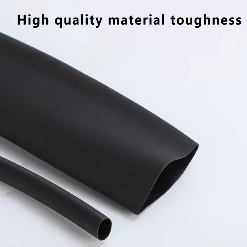 Black Heat Shrink Tube Polyolefin Thermal Insulated Cable Sleeve