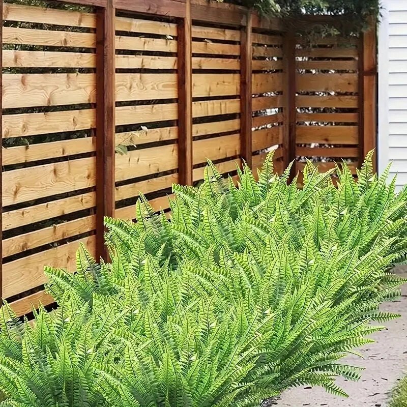 Artificial Plants Summer Decoration, Fake Plants Greenery Artificial Plants Boston Ferns, Outdoor UV Resistant