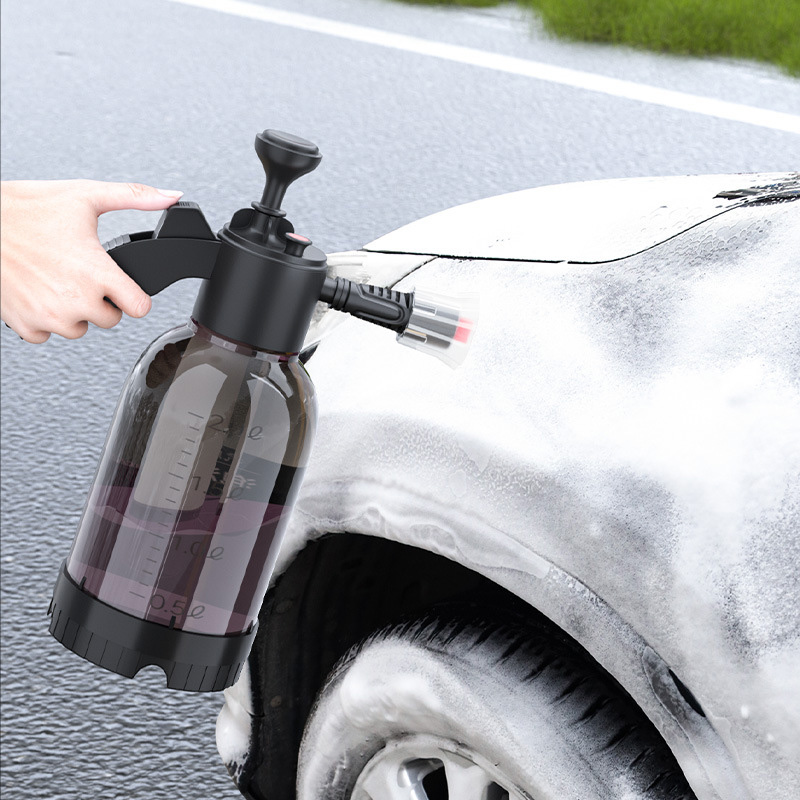 Car Wash Spray Bottle Hand Pump Foam Sprayer Car Air Pressure Spray Washer Auto Detailing & Window Cleaning Tools