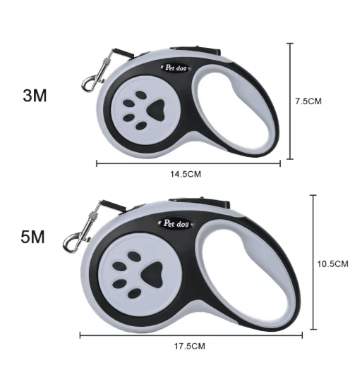 Strong Retractable Dog Leash with Adjustable Lock (3M/5M)