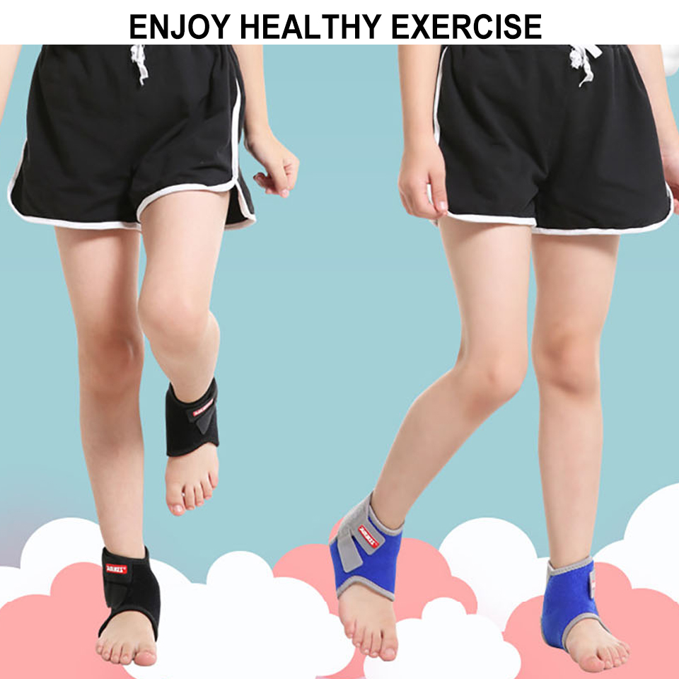 Sport Ankle Brace Support, 1 Pair New Kids Ankle Strap, Guard Protector for Football, Gym, Dance, Cycling Children