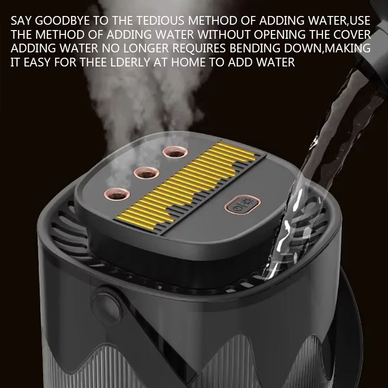 3 L (101.4 oz) Large-Capacity USB Cool-Mist Air Humidifier & Aroma Diffuser – Home & Office Atomizer