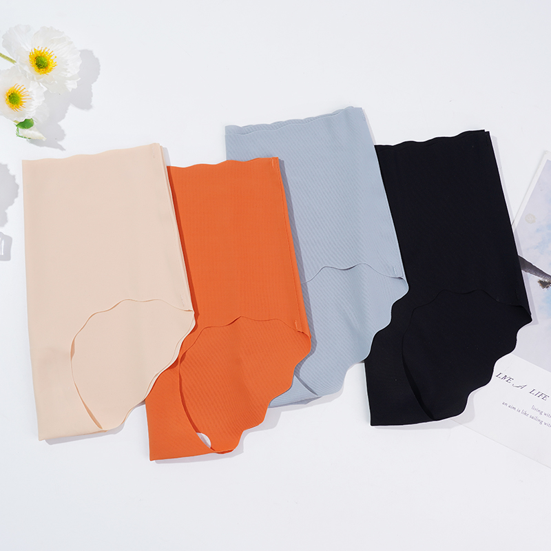 Maternity Seamless Comfortable Panties High Waist Ultra Thin Breathable Pants, Sexy Solid Color Ruffled Womens Underwear