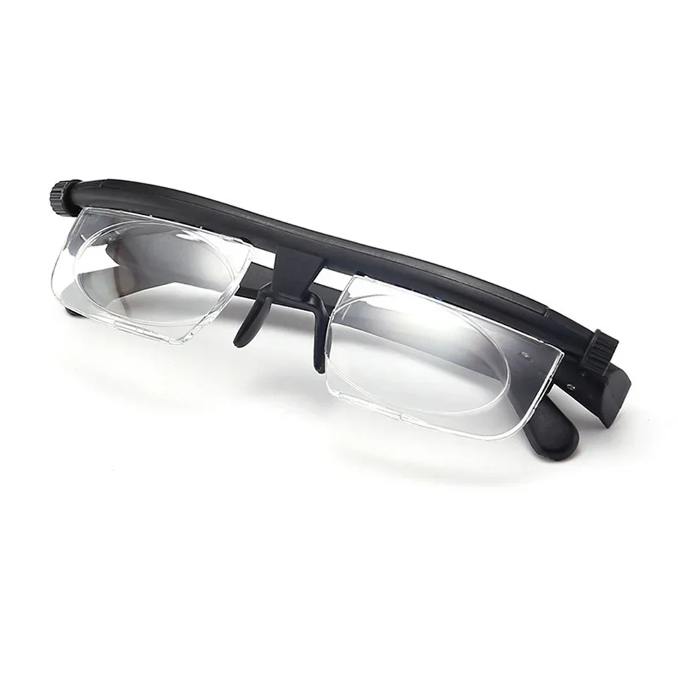 Adjustable Prescription Glasses with Dial Focus Control for Near and Far Clarity