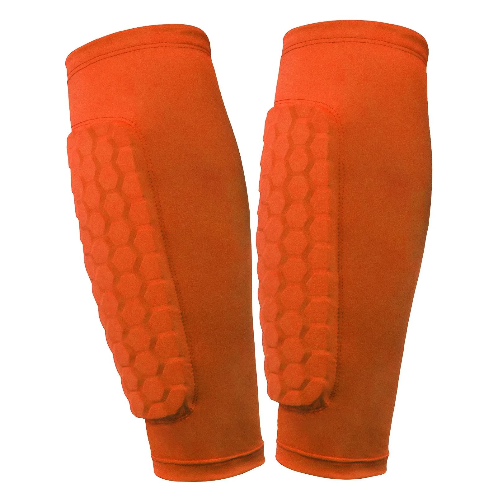 Honeycomb Football Shin Guards Lightweight Ergonomic Calf Protection Pads