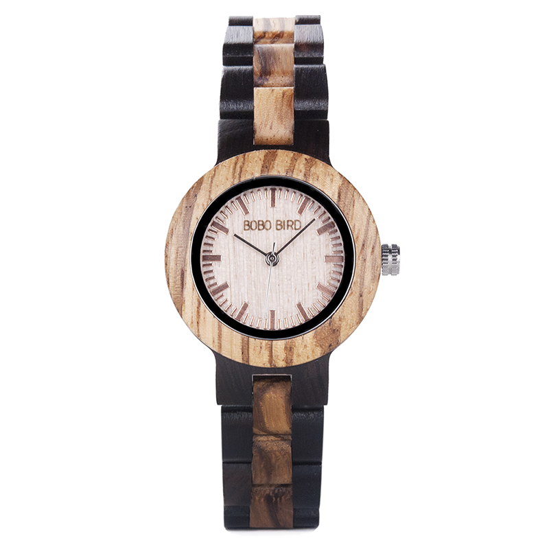 BOBO BIRD Wooden Watch Men Quartz Movement, Bayan Kol Saati Luxury Mens Watches with Luminous Hands, Gift Box