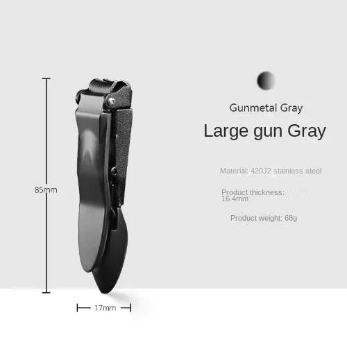 Anti-Splash Nail Clipper with Built-In Catcher