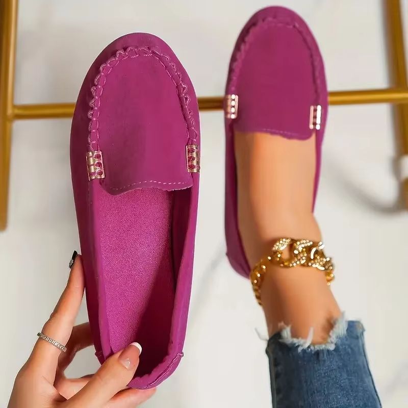 Women Casual Flat Loafers Non Slip Soft Denim Slip On Shoes Spring Autumn 2024