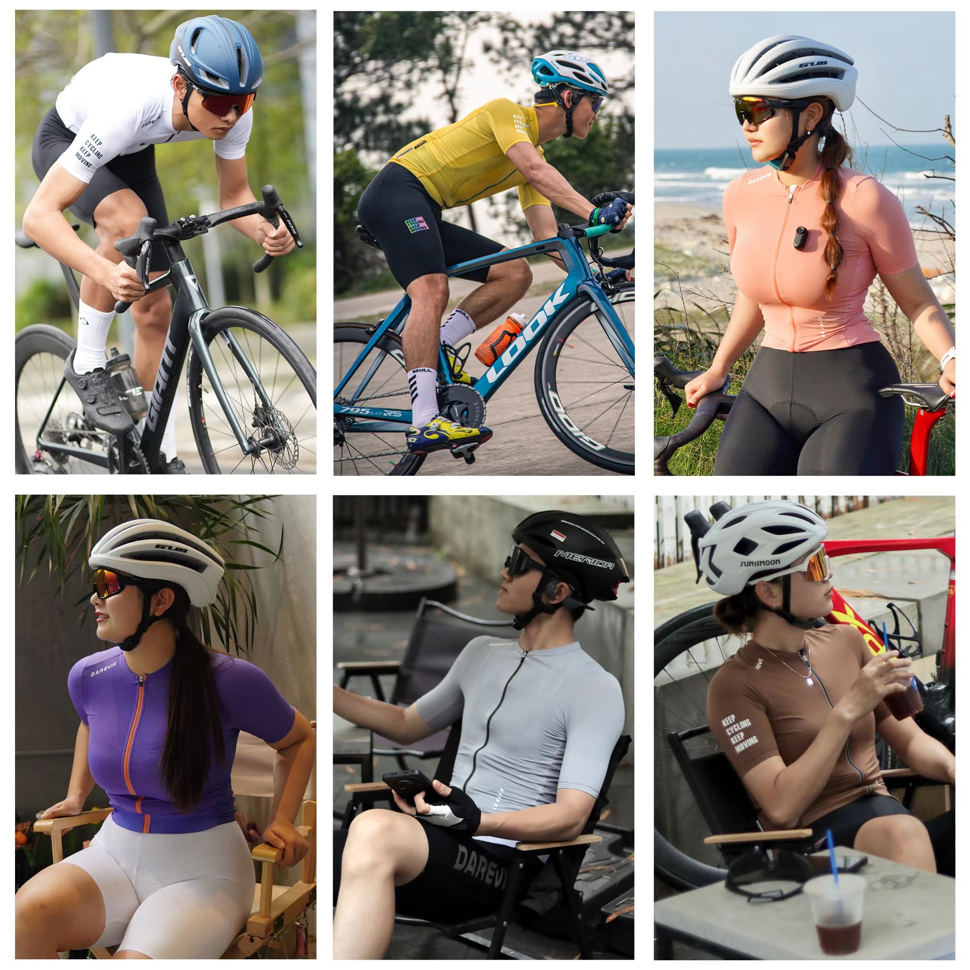 DAREVIE Men's Cycling Jersey – Breathable Quick Dry Bike Shirt with Cool Technology for Men & Women