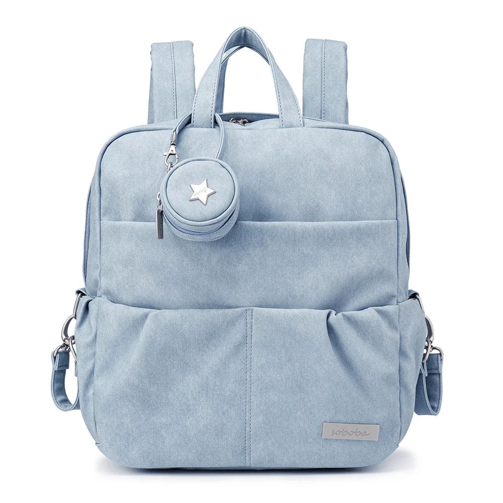 Soboba Large Capacity Diaper Backpack – Waterproof Baby Diaper Bag with Pacifier Holder