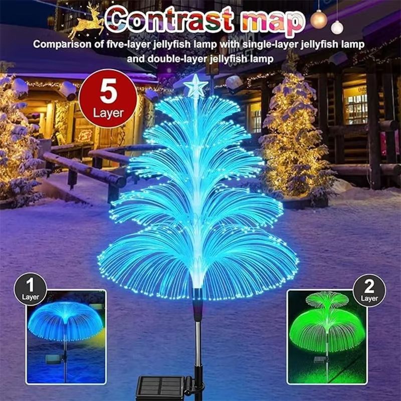 Solar Jellyfish Garden Lights – Color-Changing Outdoor Decorative Landscape Lamps