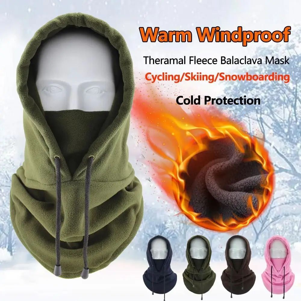 Polar Fleece Windproof Balaclava Winter Hat Full Face Ski Mask