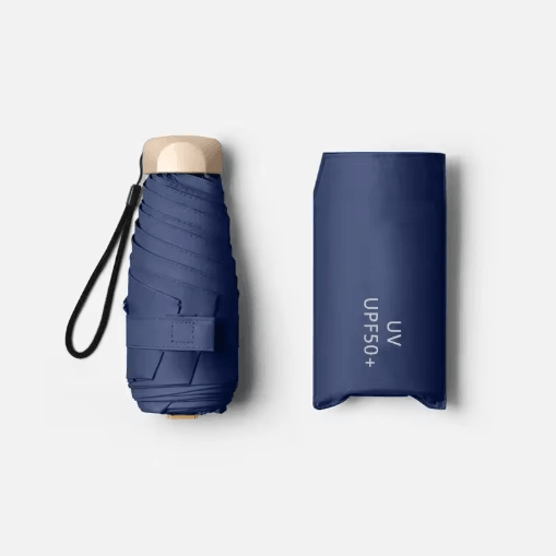 SunShield Mini Capsule Umbrella Pocket UV Protection Rain & Sun Parasol