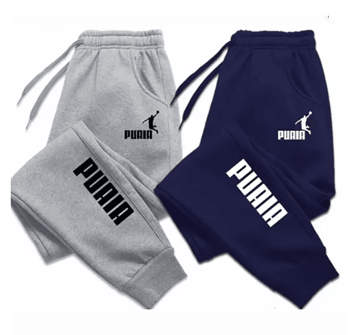 PUAIA StreetFlex Mens Jogger Pants Loose Fit Autumn Winter Sports Trousers