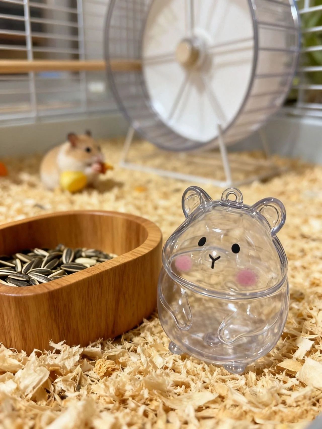 Hamster Fur Storage Keychain Pet Hair Keepsake Capsule Pendant