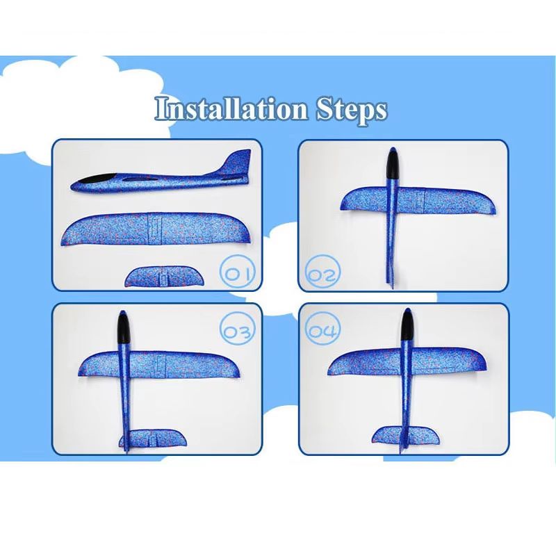 Large Foam Hand Throw Glider Airplane For Outdoor Flying Fun