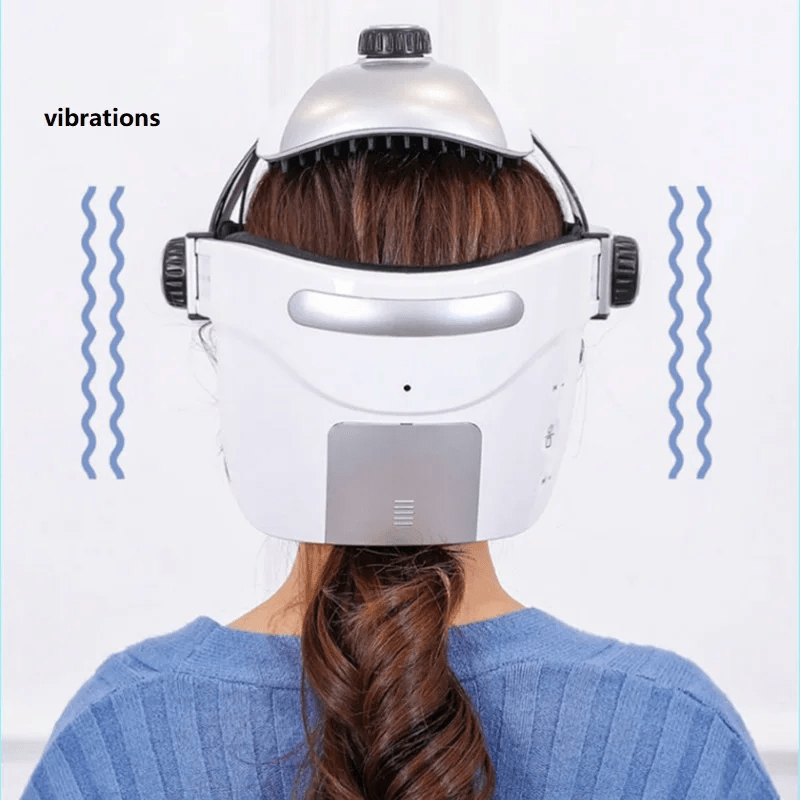 Wireless Head and Eye Massager Helmet with Heat and Air Pressure