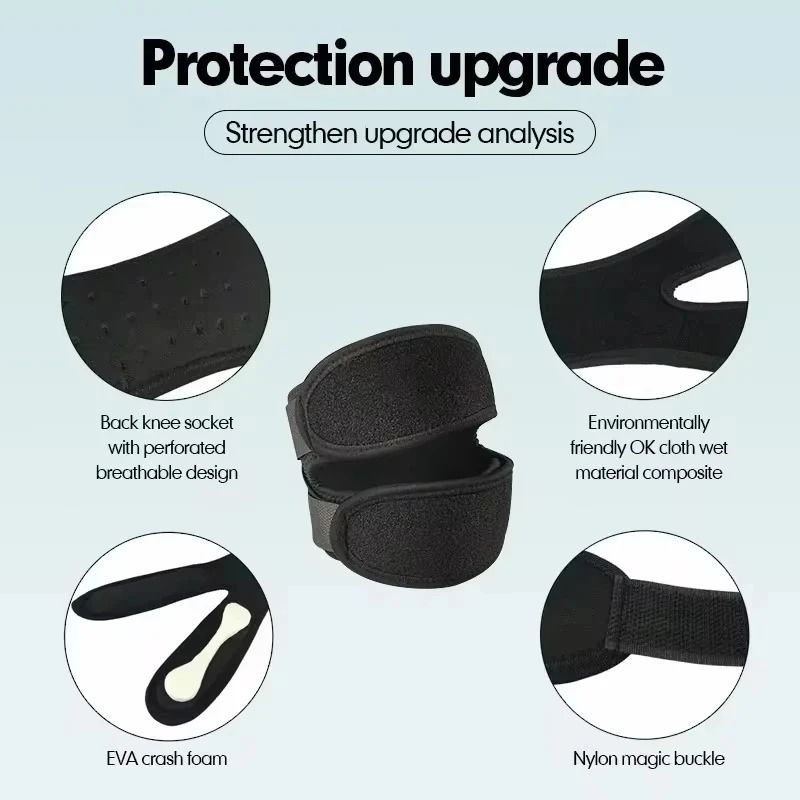 Pressurized Knee Wrap Sleeve – Elastic Support Bandage with Open Patella for Sports Safety