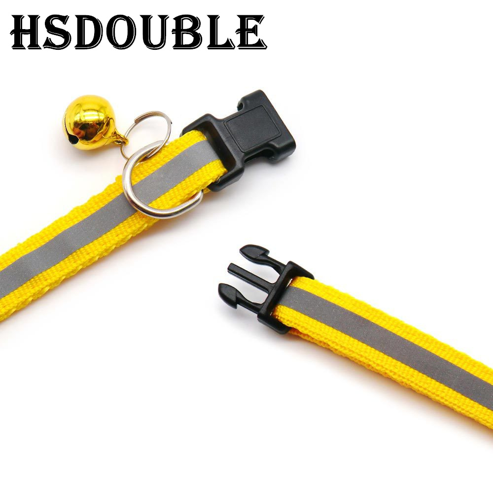 Safety Collar with Bell for Cats & Small Dogs, Reflective & Adjustable for Nighttime Visibility and Peace of Mind