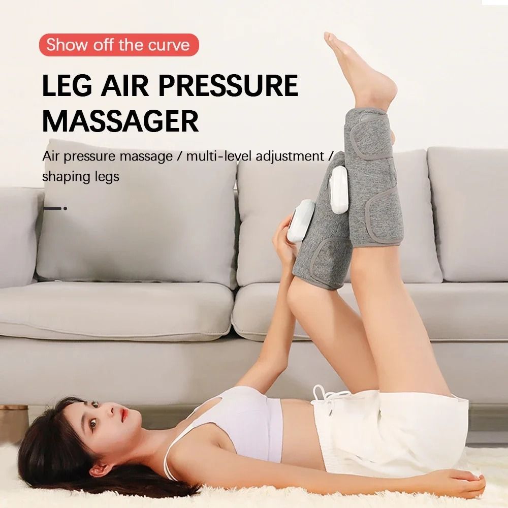 Wireless Electric Leg Massager with 360 Degree Air Compression for Calf Relaxation and Circulation Support