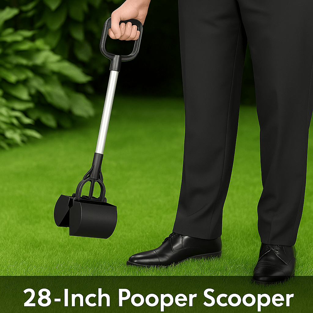 28 in Spring Loaded Dog Pooper Scooper Heavy Duty Waste Grabber Tool