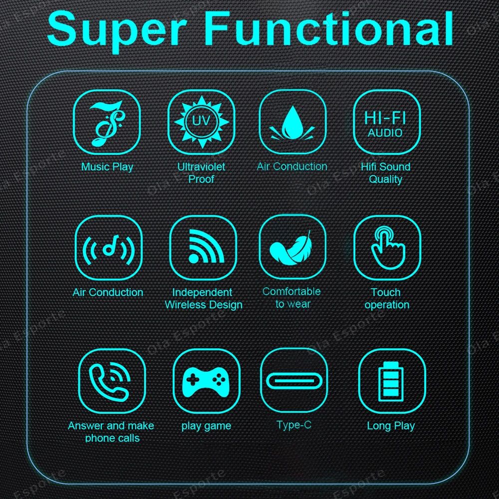 2 in 1 Magnetic Smart Glasses Bluetooth Audio UV Protection Sunglasses