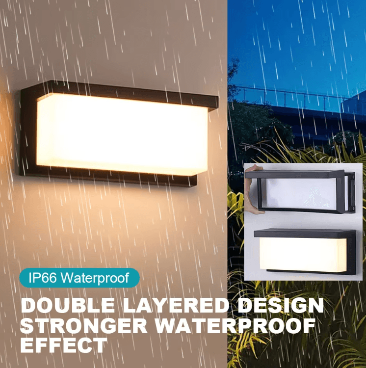 Modern IP66 Waterproof LED Outdoor Wall Lamp – Aluminum Porch & Garden Light